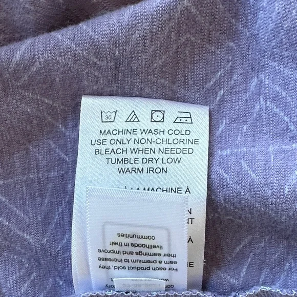 Aventura Lavender Geometric Midi Dress Size S - Picture 7 of 8